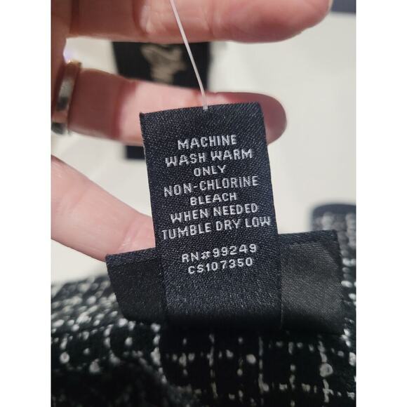 Maggie Barnes SZ 20W Suit Jacket Open Front Tweed Black White NEW Business - Picture 10 of 10